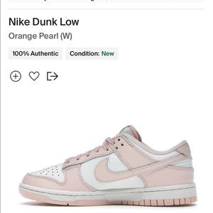 Nike Dunk Low (Orange Pearl)